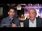 Bob Arum on Canelo Golovkin call out & dropping title 