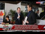 SONA: Joseph Morong, ginawaran ng Marshall McLuhan Award for Investigative Journalism