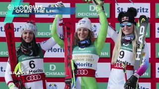 Alpine skiing- Stuhec and Feuz strike world championships gold