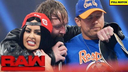 The Miz and Maryse vs Dean Ambrose _  Monday Night Raw 4/10/2017 Full Match