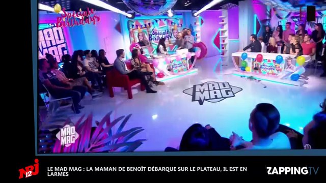 Mad Mag : Benoît Dubois en larmes, sa maman débarque par surprise pour son anniversaire (Vidéo)