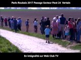 Cyclisme Paris Roubaix 2017  passage secteur pavé  vertain en intégralité sur web club tv (1)