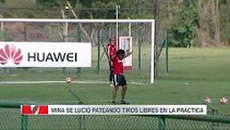 ¡Mina se lució pateando tiros libres! - ESPN Video