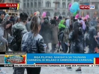 Mga Pilipino, nakisaya sa taunang Carneval di Milano o Ambrosiano Carnival sa Milan, Italy