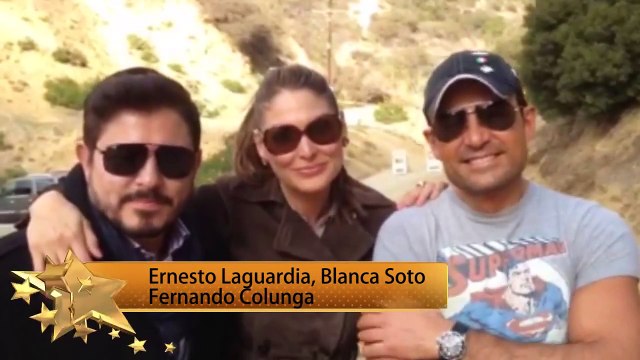 Obscuro Total en HOLLYWOOD .Blanca Soto ,Fernando Colunga , Ernesto Laguardia
