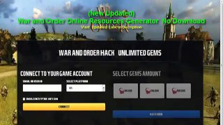 War and Order Gems Hack Cheat Tool Android iOS No Download1
