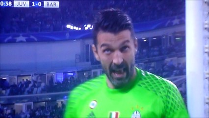 Gianluigi Buffon Amazing Save vs Andres Iniesta!