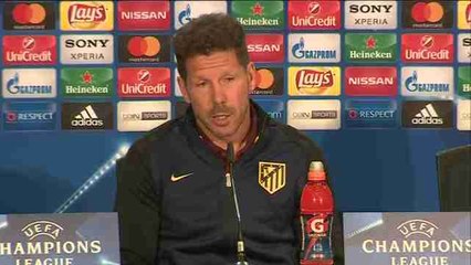 Simeone: "No me imagino un resultado amplio para ninguno de los dos equipos"