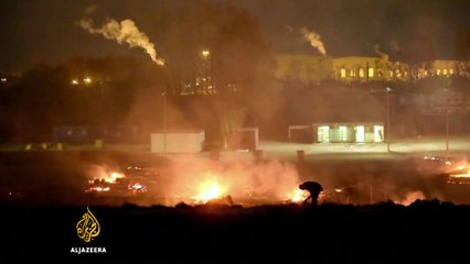 France: Refugees left without shelter after fire destroys camp