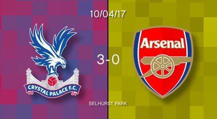 Crystal Palace 3-0 Arsenal in words and numbers