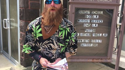 Trump, "All my friends are in church on Sunday."