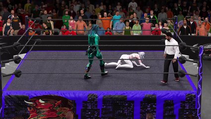 WWE 2K17 galactic queen v white queen
