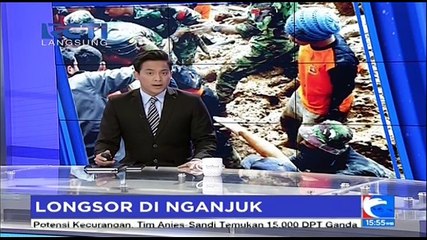 Petugas Belum Berani Lakukan Pencarian Korban Longsor Nganjuk