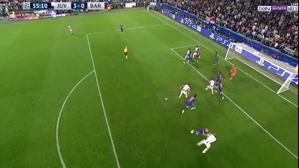 هدف يوفنتوس الثالث في مرمى برشلونة