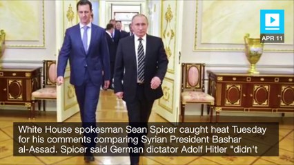 Sean Spicer attempts to walk back Hitler gaffe