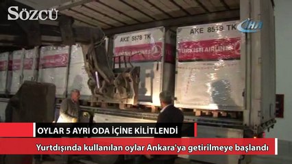 Yurtdışı oyları Türkiye'de