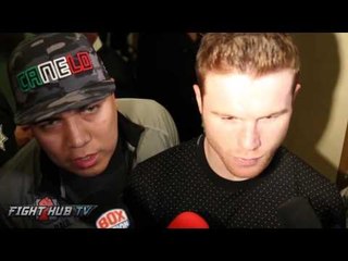 Canelo Alvarez "We will see who gives who a boxing lesson. I have more experience & am more solid!"