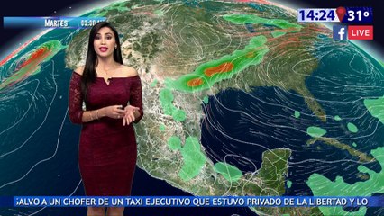 Susana Almeida Pronostico del Tiempo Vespertino 11 de Abril de 2017
