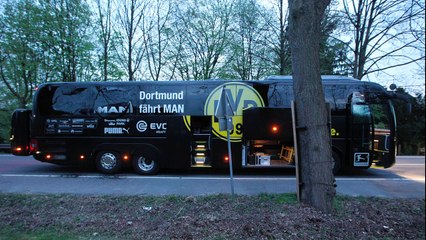 Explosões atingem ônibus do Borussia e adiam jogo
