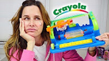 Crayola Motorized Crayon Carver FAIL! Toy Review by Amy Jo