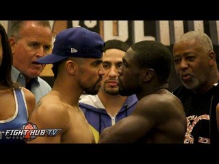 Victor Ortiz vs Andre Berto 2 COMPLETE Weigh In and Face Off Video