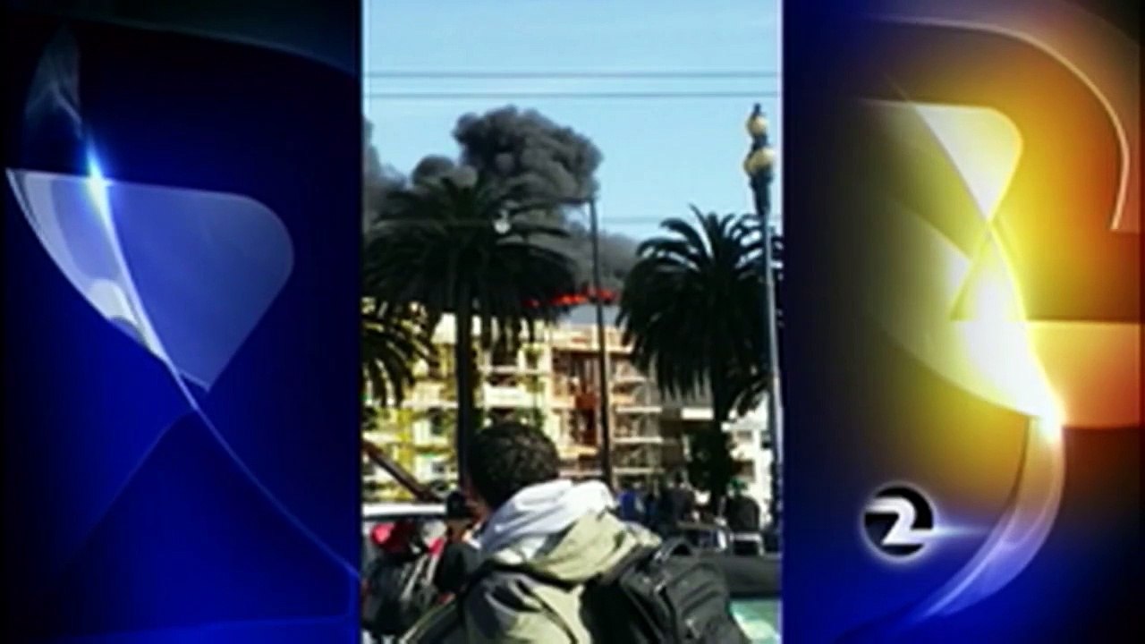 Highrise catches Fire in SF