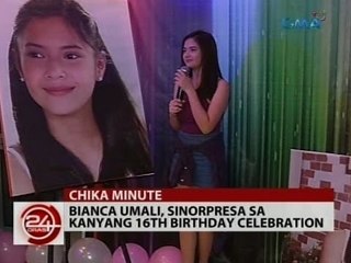 24 Oras: Bianca Umali, sinorpresa sa kanyang 16th birthday celebration