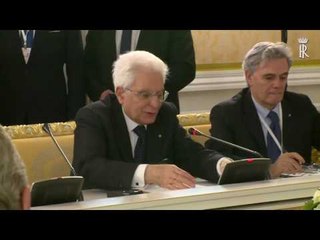 Mosca - Mattarella incontra il primo ministro Medvedev (11.04.17)