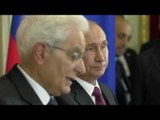 Mosca - Dichiarazioni congiunte alla stampa Mattarella - Putin (11.04.17)