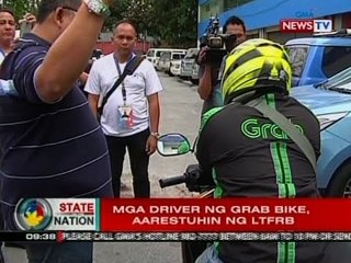 SONA: Mga driver ng grab bike, aarestuhin ng LTFRB