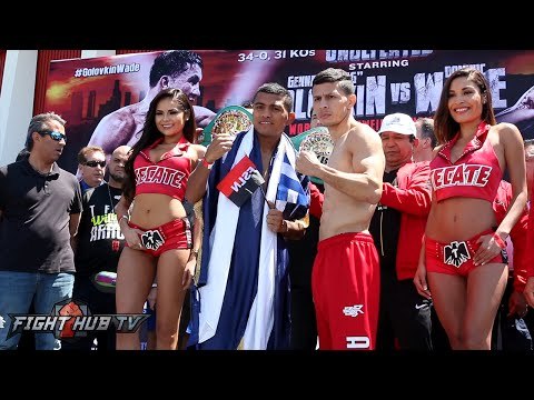 Roman Chocolatito Gonzalez vs McWilliams Arroyo Complete Weigh In & Face Off video