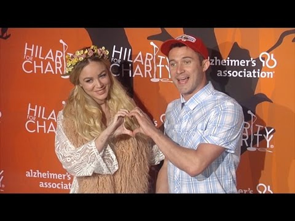 Justin Willman & Jillian Sipkins at Hilarity for Charity's 5th Annual LA Variety Show Black Carpet