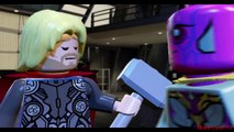 Lego Marvels Avengers Vision is Brought to Life by Thor's Hammer (Avengers Age of Ultron)