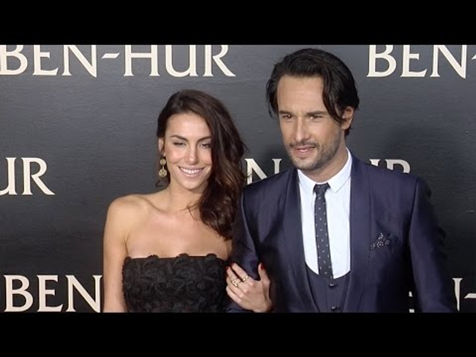 Rodrigo Santoro & Mel Fronckowiak "Ben-Hur" Los Angeles Premiere Red Carpet