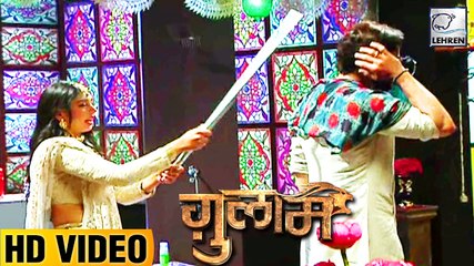 Shivan Hits Veer | Ghulaam On Location | Niti Taylor