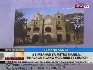 BT: 5 simbahan sa Metro Manila, itinalaga bilang mga Jubilee Church