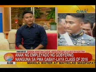 PMA valedictorian, inspirasyon ang ama para makapagtapos ng pag-aaral | Unang Hirit
