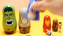 New Avengers Stacking Cups Surprise Nesting Doll Baby Toys - Disney Captain America, Hulk, Iron M