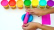 Learning Colours Learn Colors with Play Doh Rainbow Iceasd Cream Popsicle He