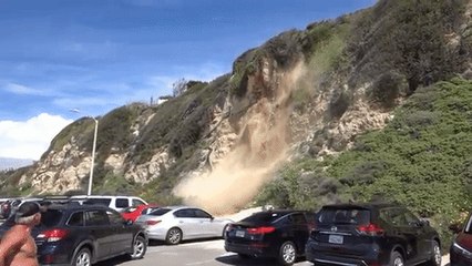 Man Captures Incredible Footage of Mountain Collapse