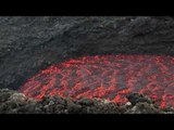 Lava Flow Seen on Slopes of Mount Etna