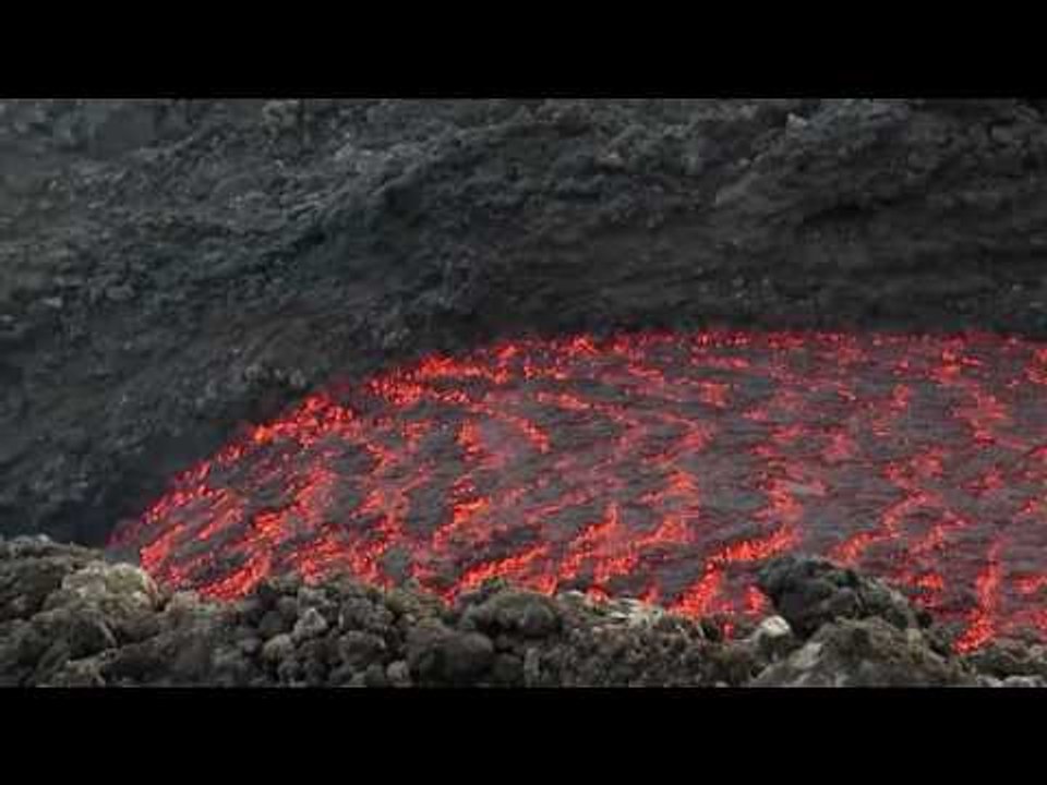 Lava Flow Seen on Slopes of Mount Etna