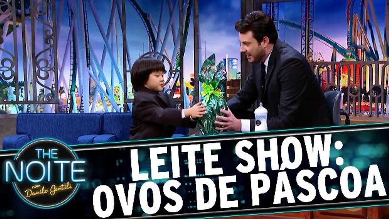 Leite Show: Crianças ganham ovos de páscoa