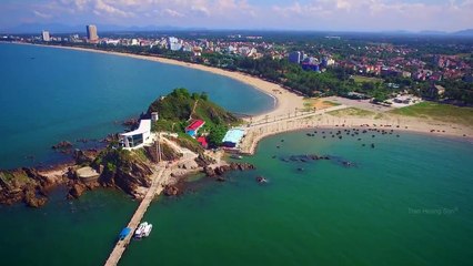 Flycam in Cửa Lò - Cửa Lò từ góc nhìn trên cao.