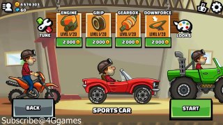 Hill Climb Racing 2 - Fully Upgraded Formula One Car in More Mines Racing Games for kids
