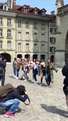 TWICE dance knock knock in Switzerland