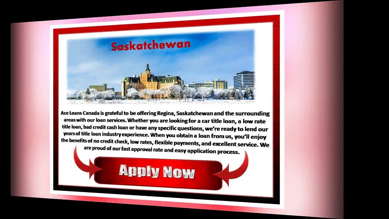 Car Title Loans in Saskatchewan