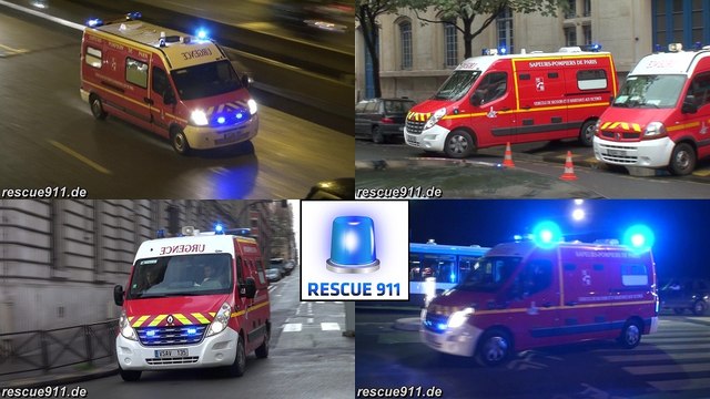 [Paris] VSAV BSPP (compilation)