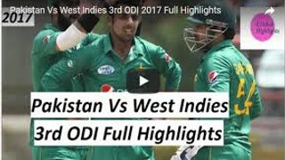 Pakistan vs West Indies 3rd ODI Full HD Highlights