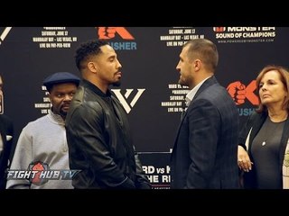 THE OFFICIAL Andre Ward vs. Sergey Kovalev 2 FULL FACE OFF VIDEO- OAKLAND, CA
